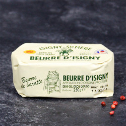 Beurre d'Isigny demi-sel gros grains AOP 250g